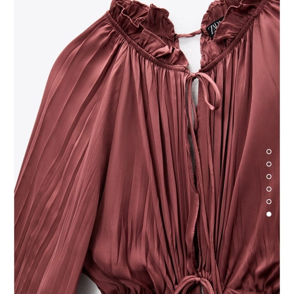 Zara * Satin Cut Out Maxi Dress - Picture 13 of 16